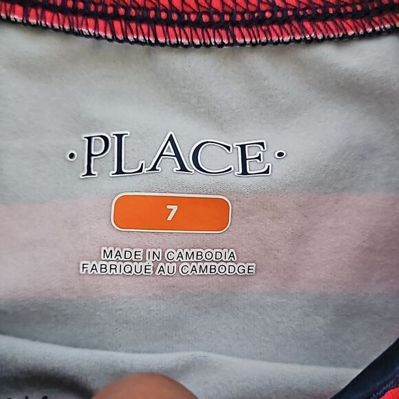 Gap Girl's Bundle Of 6 Pieces T-shirt & Pants Navy Blue/ Red 7- 8 Years Old - Picture 3 of 16